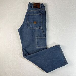 Stanley Jeans Mens 32x32 Carpenter Workwear Utility Denim Microfleece Lining